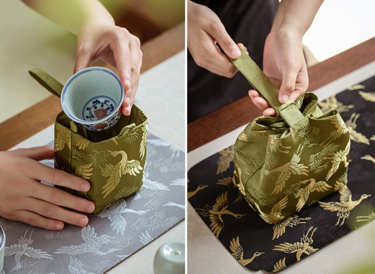 Sac de voyage de rangement pour théière de luxe Gohobi