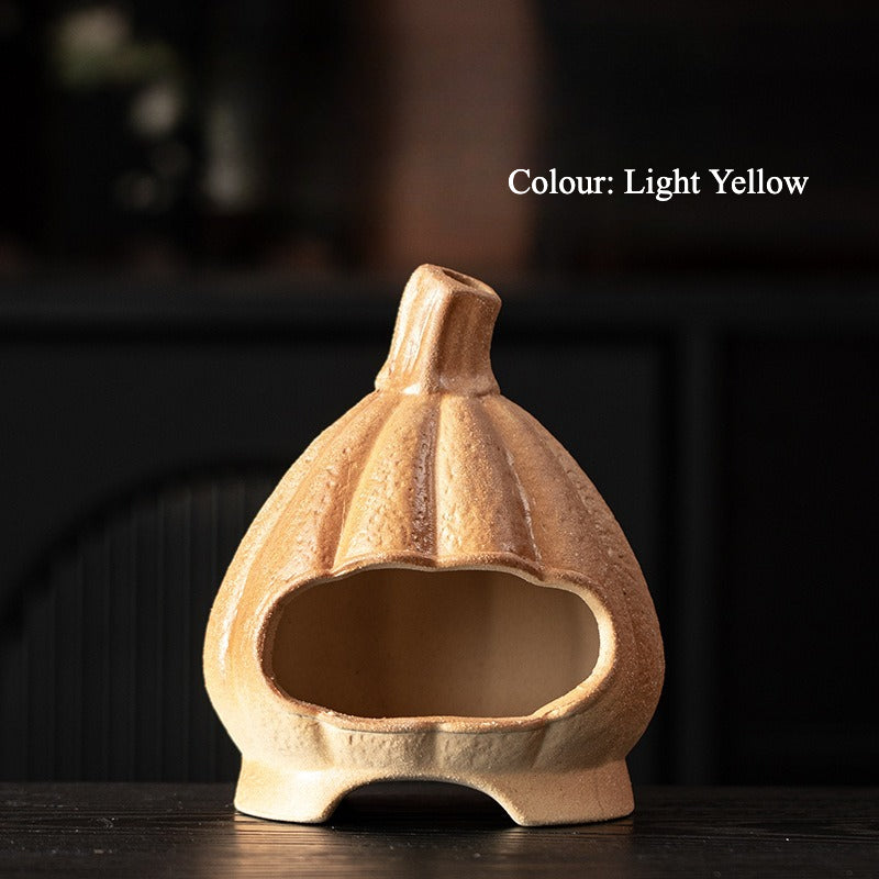 Gohobi Pumpkin Ceramic Aromatherapy Fireplace Burner