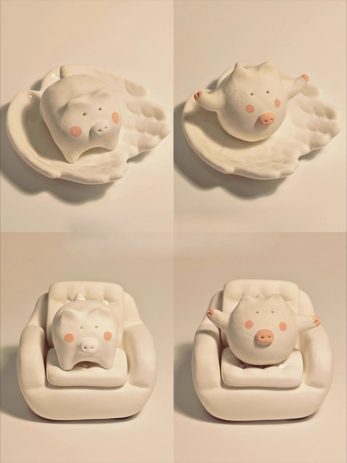 Gohobi x Little Diary Handmade Ceramic Pigs