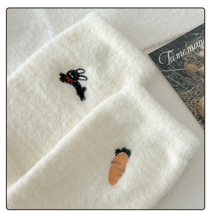 Chaussettes en velours à motif dessin animé japonais Gohobi