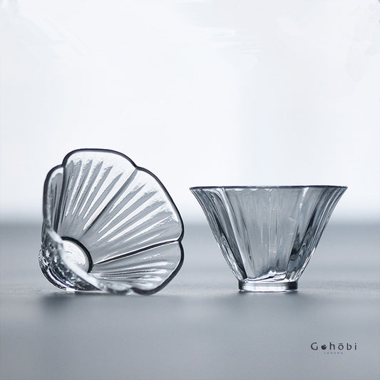 Gohobi Handmade Flower Glass Tea Cup