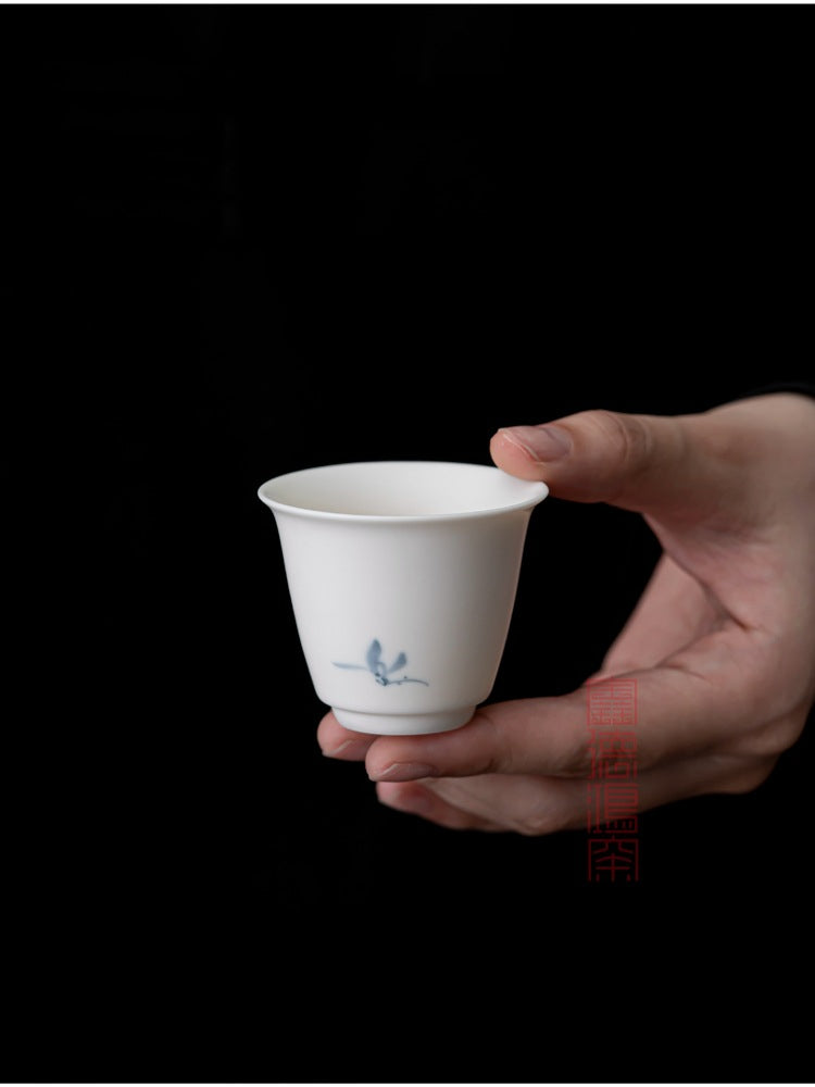 Gohobi Qiu Shui Orchid Ceramic Teacup