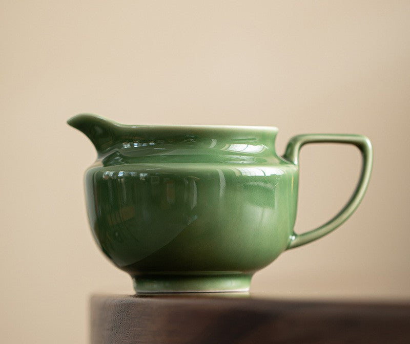 Pichet de style japonais Gohobi gris glacé et vert 001
