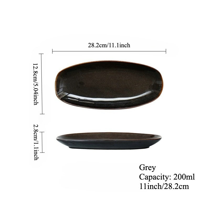 Gohobi Kiln-Change Oval Plate