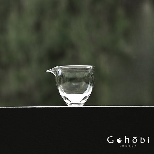 Gohobi Glass Fair Cup with Handle – Heat-Resistant Gongfu Tea Pitcher