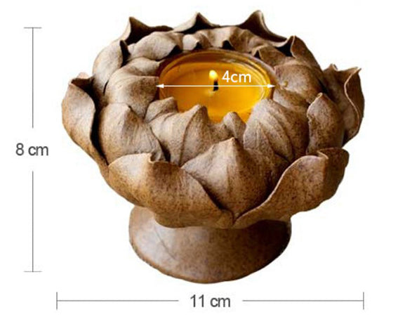 Gohobi Ceramic Lotus Candle Holder