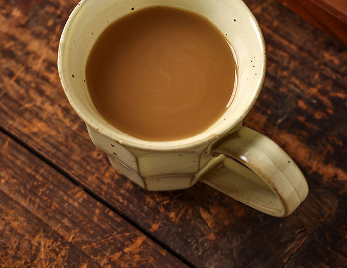 Ensemble de tasses à café et soucoupes en grès faites à la main par Gohobi