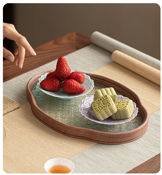 Gohobi, petite assiette de fruits glacés japonais traditionnels - Lotus 011