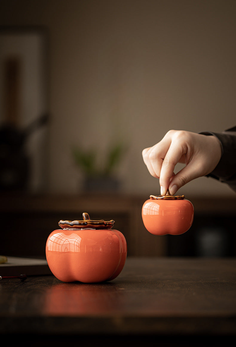 Gohobi Persimmon Shaped Food Container Storage