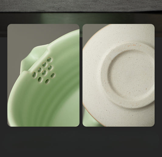 Gohobi Colourful Ceramic Bowl Matcha Set