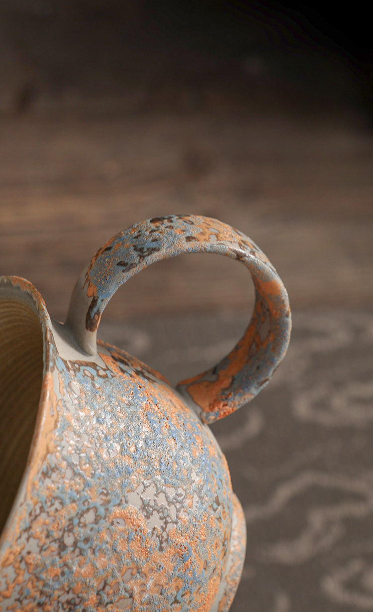 Tasse à café japonaise Gohobi émaillée à bulles faite à la main