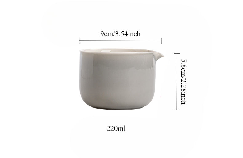 Pichet gris glacé de style japonais Gohobi 004