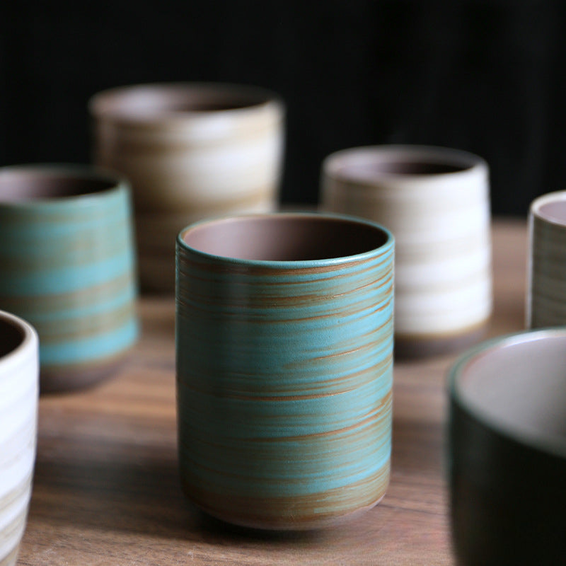 Gohobi Hand-Painted Kiln-Changed Ceramic Cup