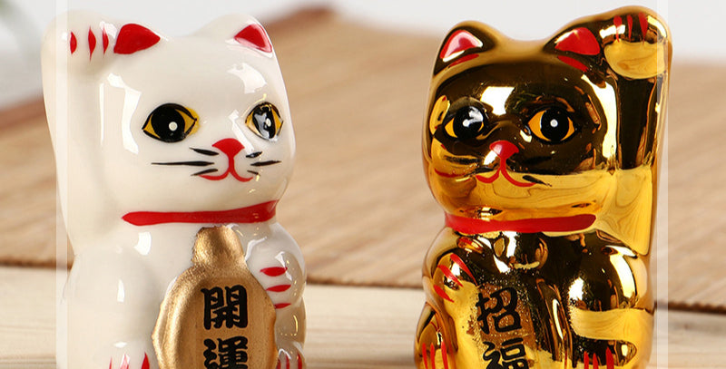 Ensemble de décorations de chat porte-bonheur Gohobi