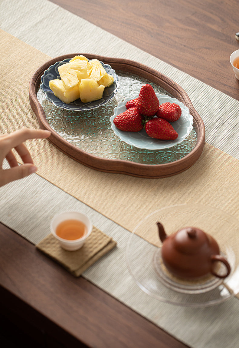 Gohobi, petite assiette de fruits glacés japonais traditionnels - Lotus 011