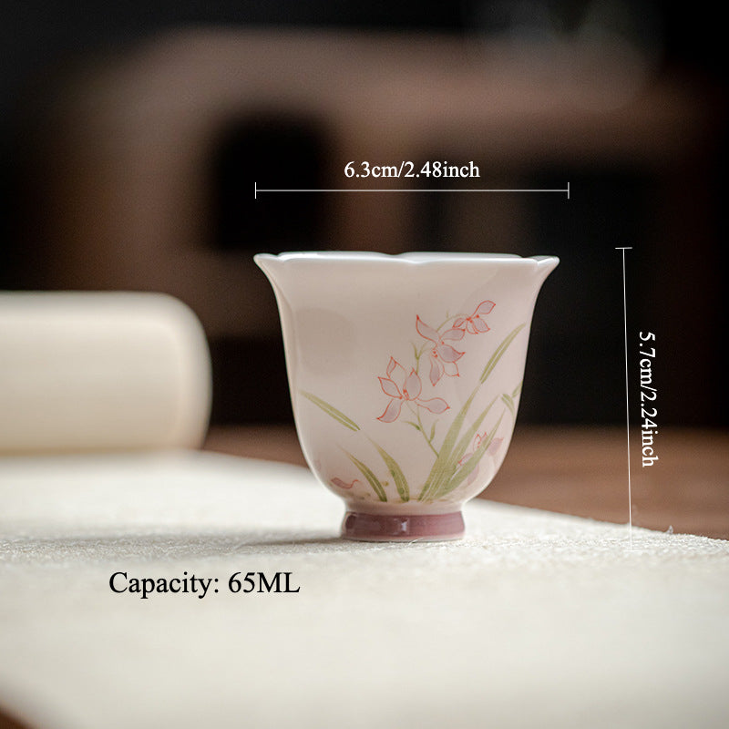 Gohobi Hand-Painted Orchid Master Cup