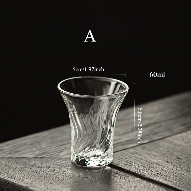 Gohobi High Borosilicate Glass Gongfu Tea Cup – Transparent Heat-Resistant Master Cup and Aroma Cup