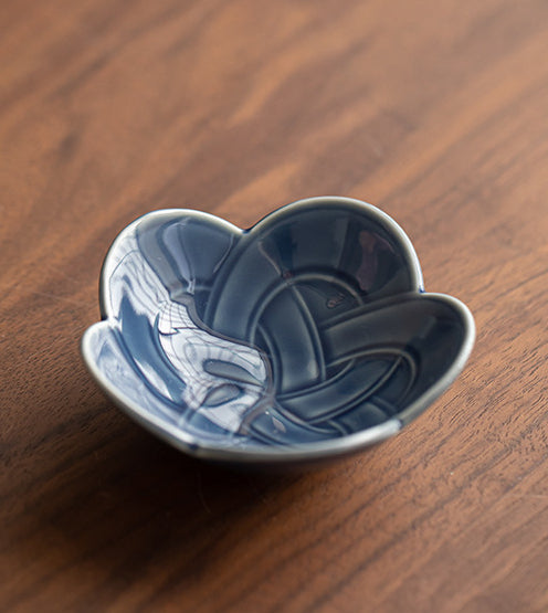 Gohobi Traditional Japanese Glazed Fruit Nuts Smll Plate - Chinese Knot 003
