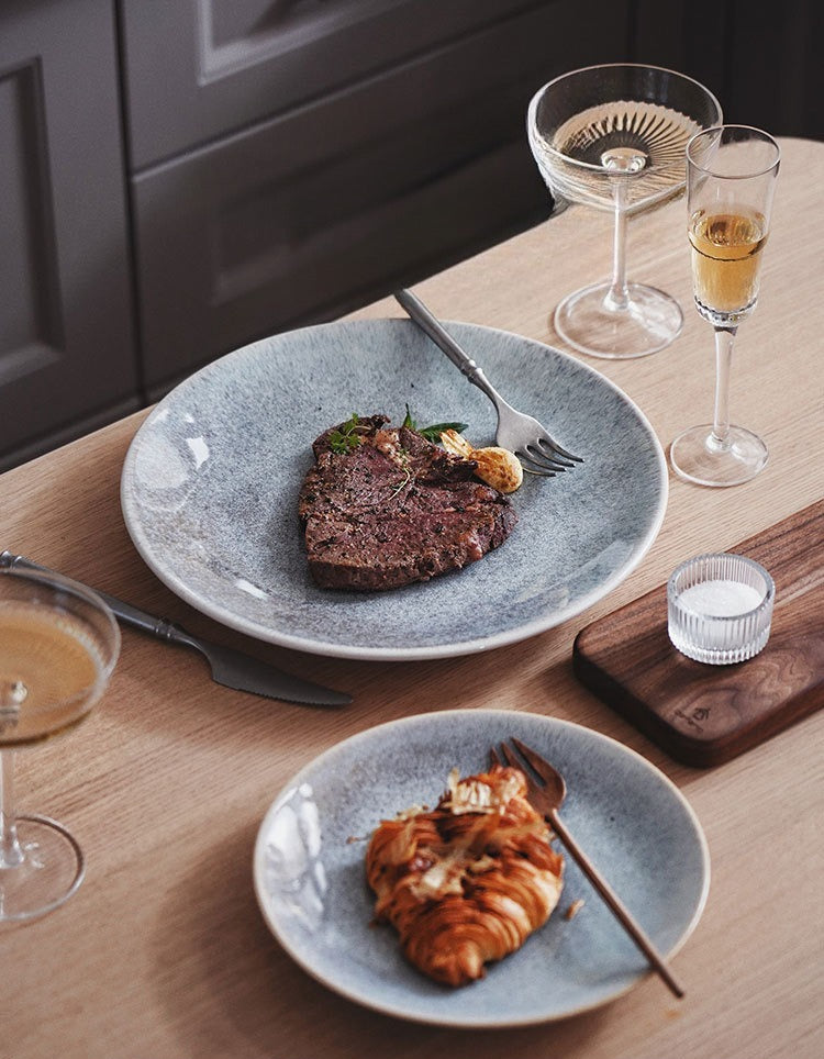 Gohobi Japanese-Style Ceramic Flat Plate