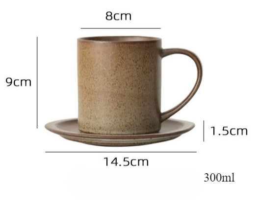 Gohobi Japanese Handmade Coffee Cup with Saucer 008