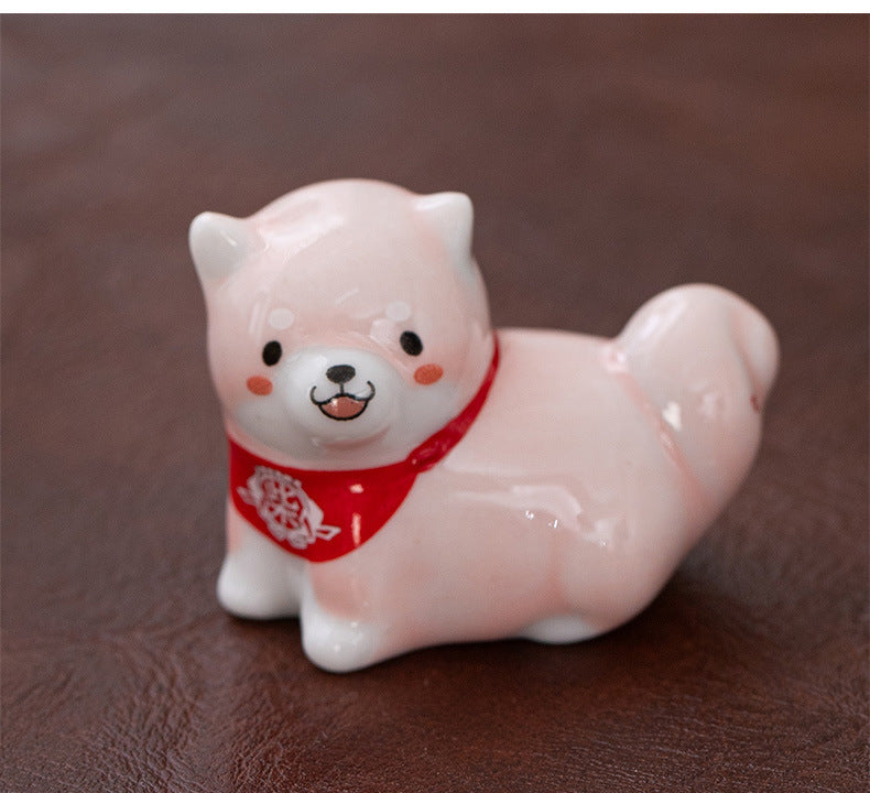 Repose-baguettes coloré Gohobi pour chien Shiba Inu