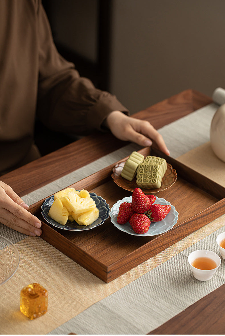 Gohobi, petite assiette de fruits glacés japonais traditionnels - Lotus 011