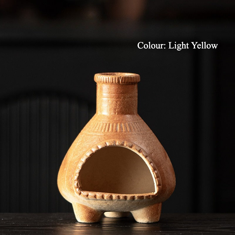 Gohobi Vintage Ridge Ceramic Aromatherapy Fireplace Burner