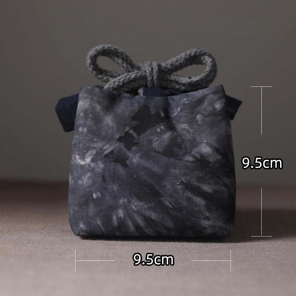 Gohobi Dyed Fabric Teaware Storage Travel Bag Shifuku