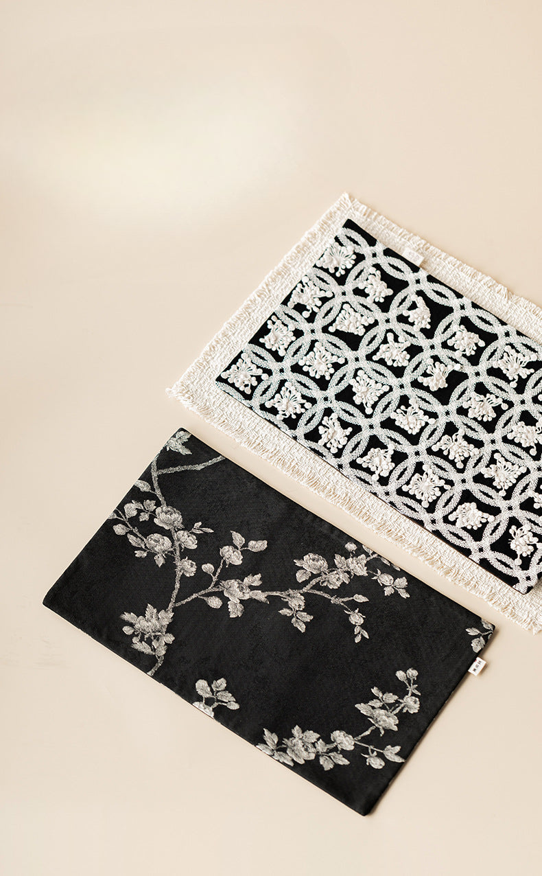 Gohobi Guofeng Brocade Tea Banquet Double-Sided Embroidered Tea Towel
