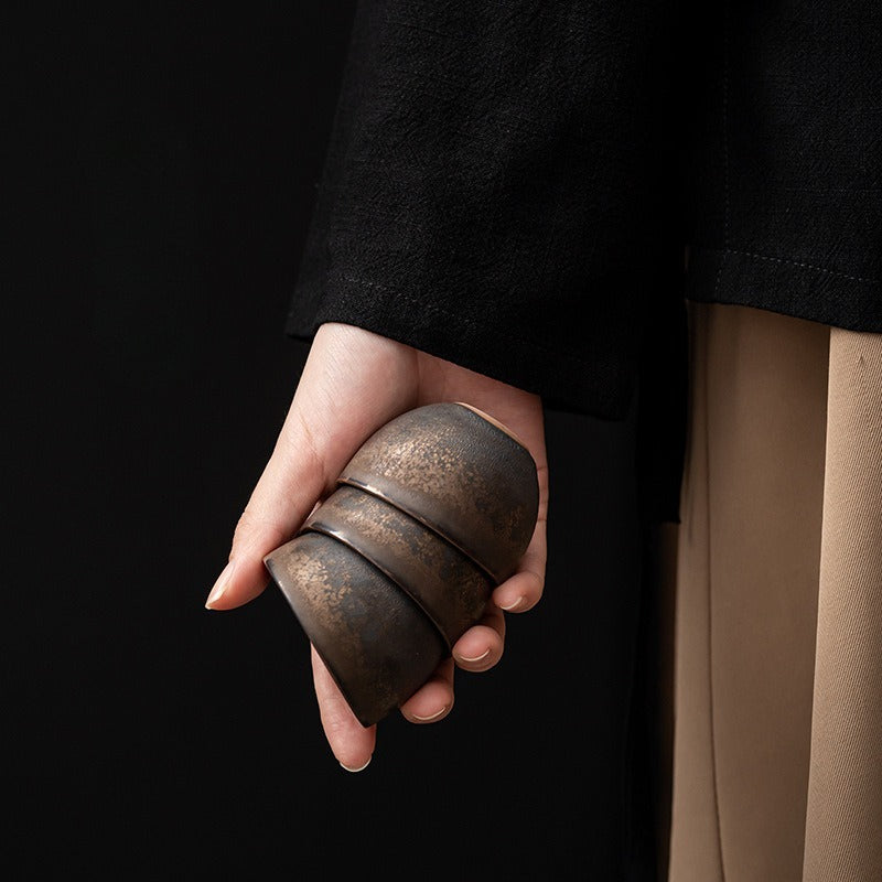 Gohobi Gilded Vintage Ceramic Teacup