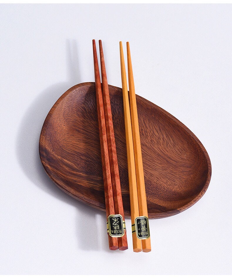 Gohobi A Set of 5 Pairs of Japanese Wooden Cone Shape Chopsticks