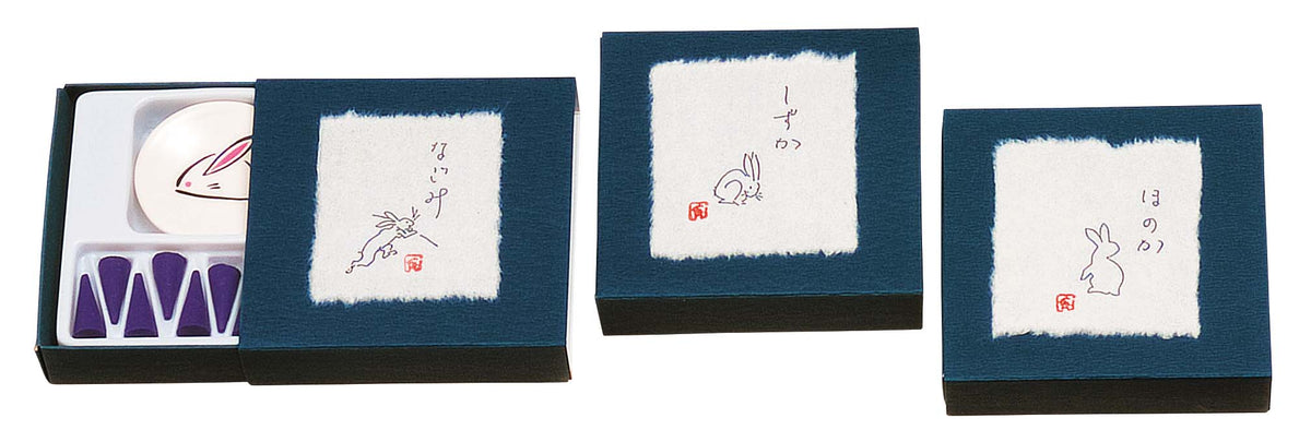 Usagi Cone Incense Set - KOUSAIDO