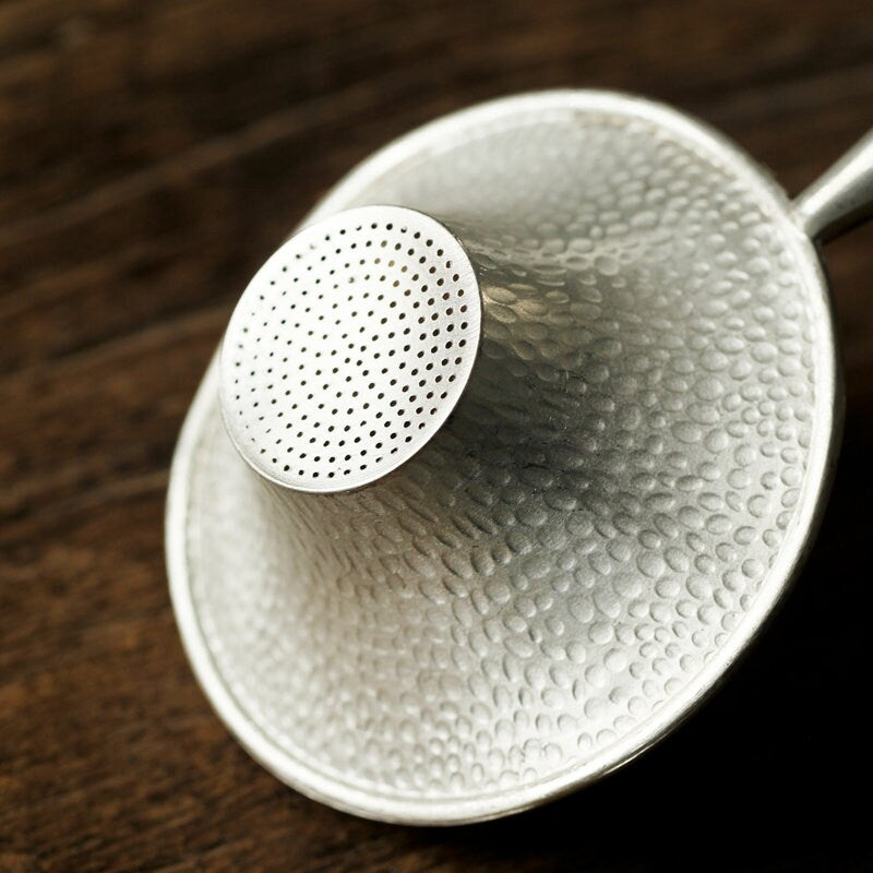Gohobi Tea strainer Pure Tin strainer set Chinese Gongfu tea gift set Japanese Chado