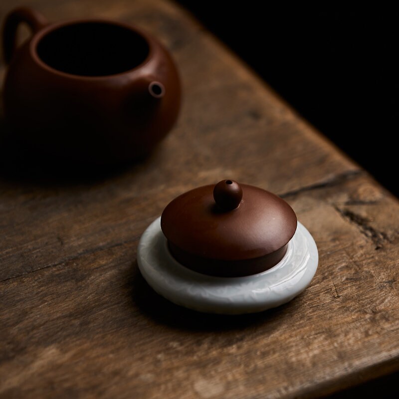 Gohobi Cloud ceramic teapot lid stand holder saucer Gongfu tea Japanese Chado lid coasters coaster