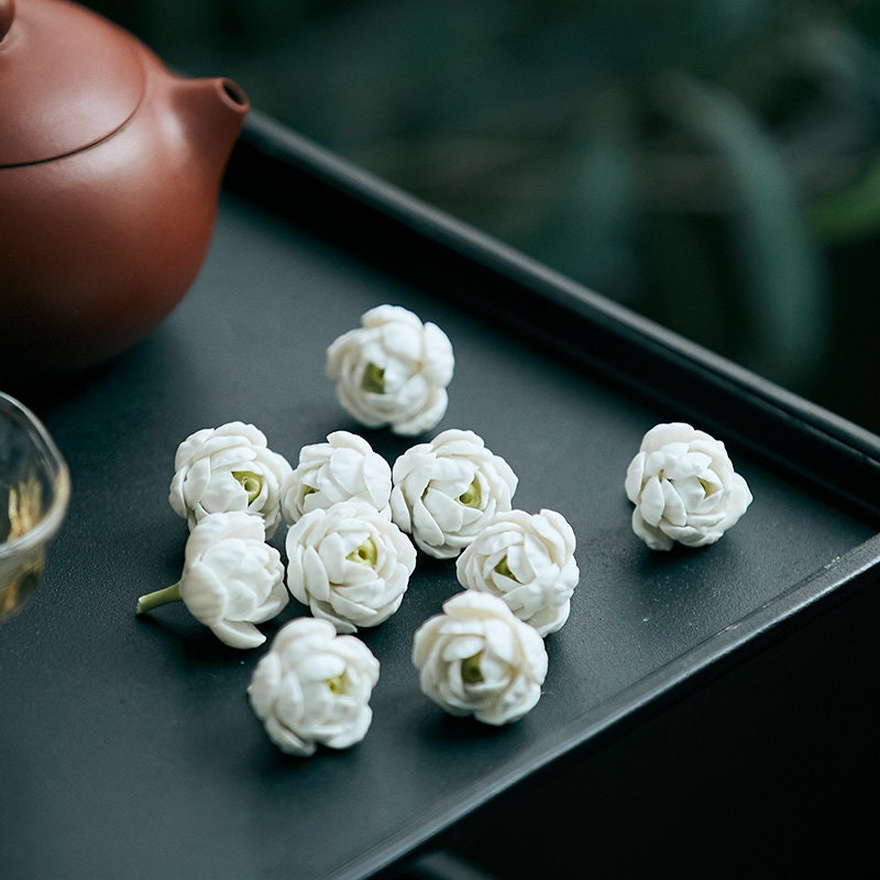 Gohobi A set of 3 handmade ceramic Arabian Jasmine Tea ornaments Tea pets Chinese Gongfu tea Kung fu tea Japanese Chado unique ornaments