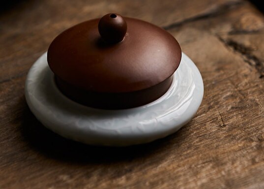 Gohobi Cloud ceramic teapot lid stand holder saucer Gongfu tea Japanese Chado lid coasters coaster