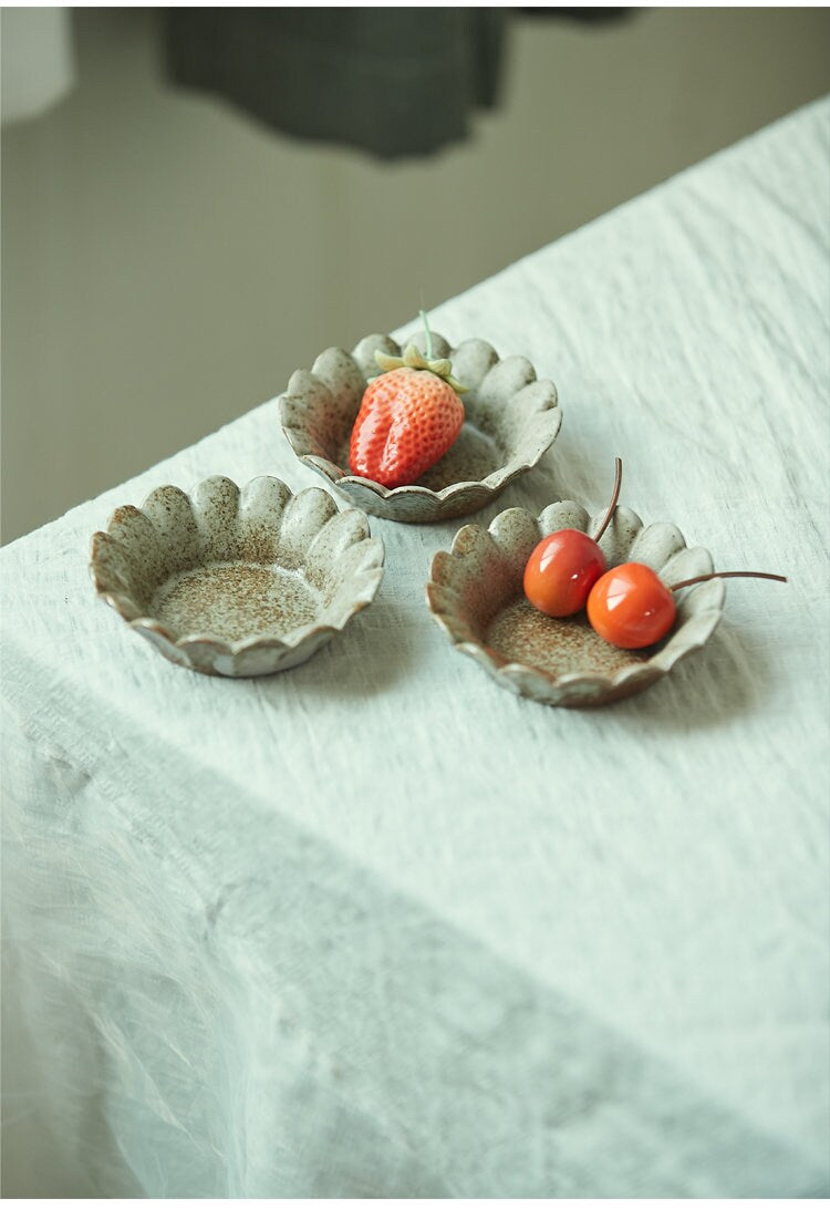 Gohobi Stoneware fruit plate Gongfu tea Kung fu tea