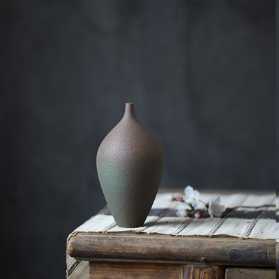 Gohobi Handmade ceramic zen vases vintage Japanese style table decoration house warming gift vase set