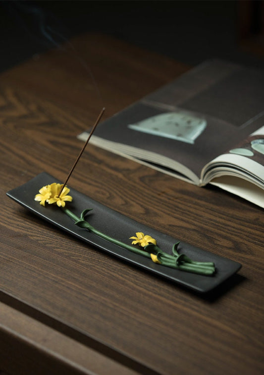 Gohobi Handmade Flowers Incense holder Gongfu tea Japanese Chado