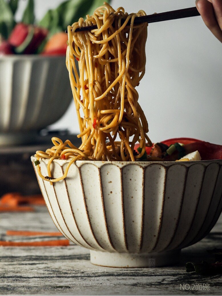 Gohobi handmade ceramic bowl Japanese style tableware stoneware