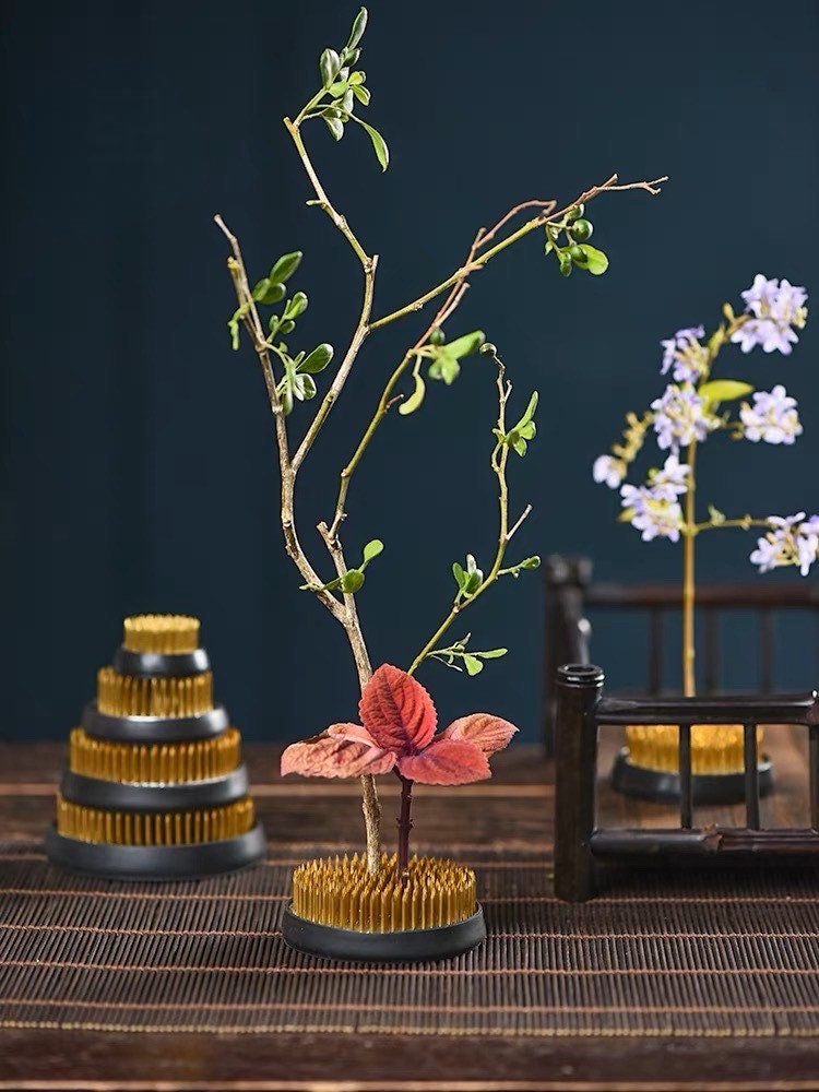 Gohobi Kenzan Ikebana Stainless Steel Flower stand Flower frog Japanese korean flower arrangment ceremony