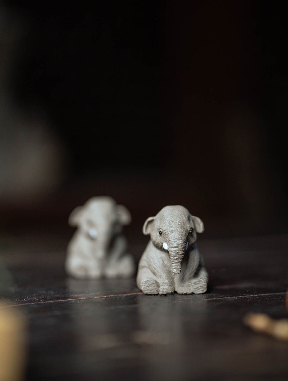 Gohobi Handmade elephant ornaments Tea pets ceramic YiXing clay Chinese Gongfu tea Kung fu tea Japanese Korean Chado unique ornaments