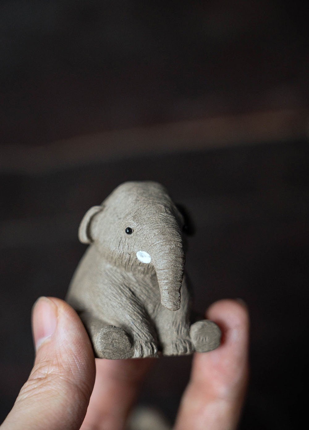 Gohobi Handmade elephant ornaments Tea pets ceramic YiXing clay Chinese Gongfu tea Kung fu tea Japanese Korean Chado unique ornaments