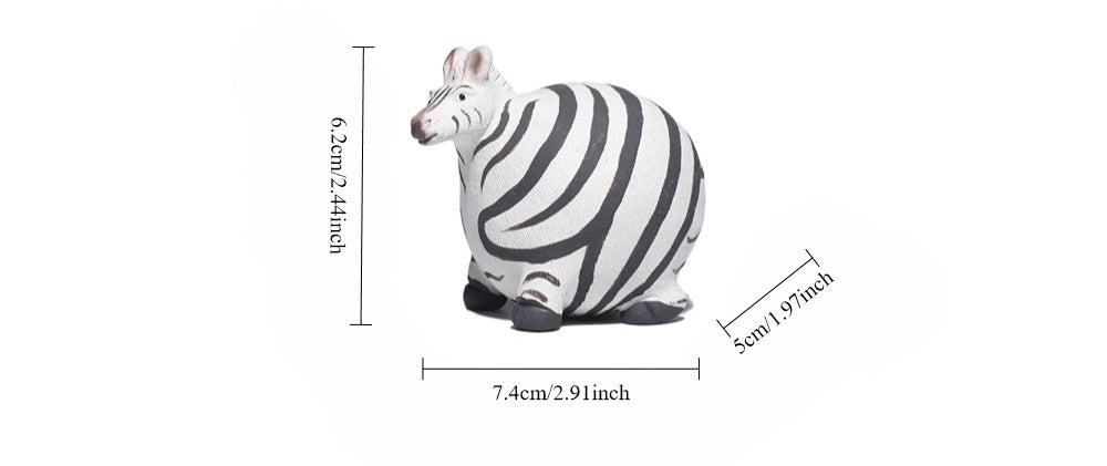 Gohobi Handmade Ceramic YiXing Clay Zebra Ornament Tea pet