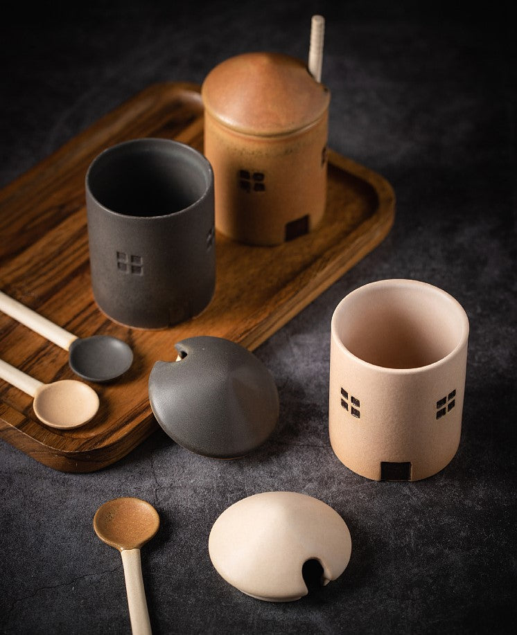 Gohobi Ceramic House Source Containers