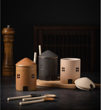 Gohobi Ceramic House Source Containers