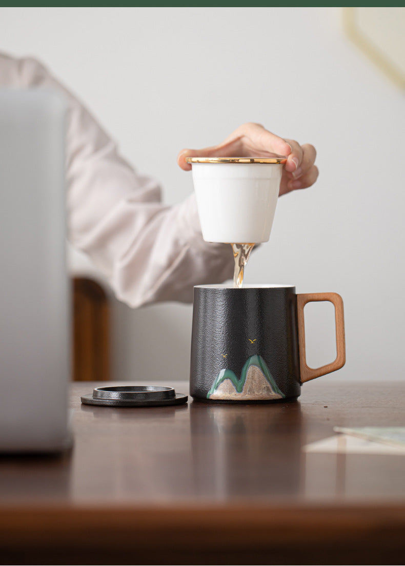 Gohobi Mountain Ceramic Tea Office Mug