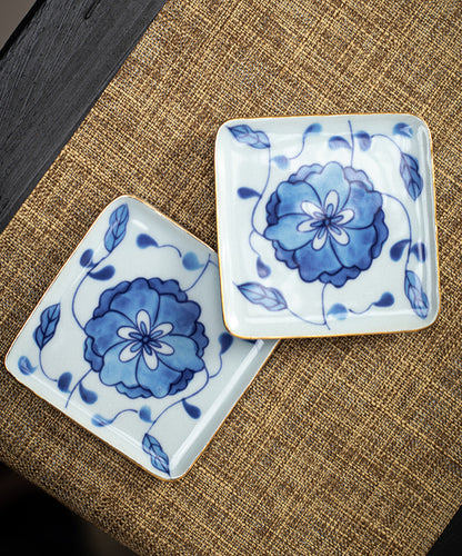 Gohobi Blue and White Porcelain Coaster