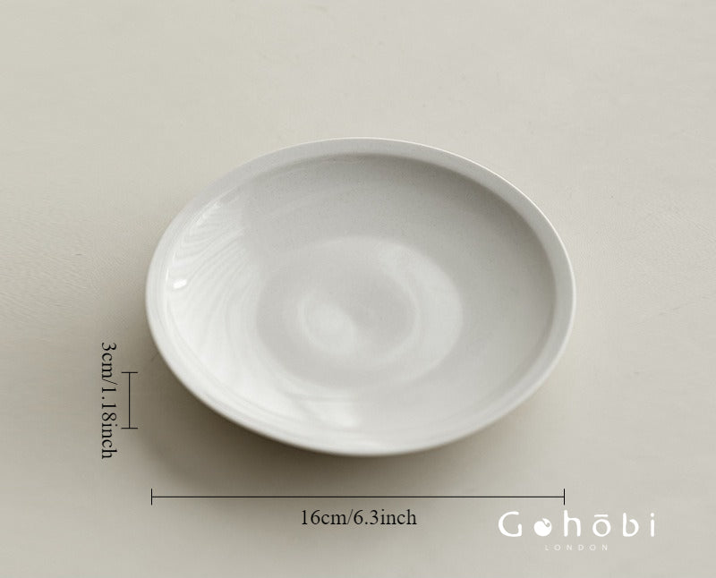 Gohobi Plant Ash Ceramic Pot Base – Multi-Purpose Gongfu Tea Dry Brewing Disc