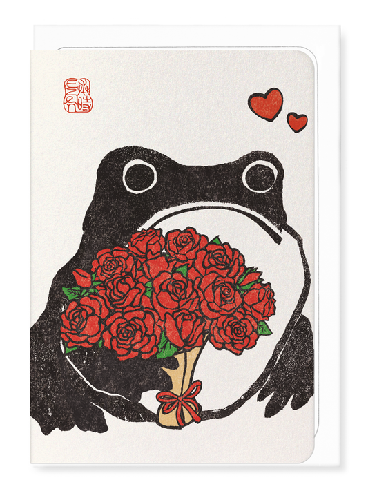 Ezen Designs ROMANTIC EZEN FROG: Greeting Card [Made in the UK]